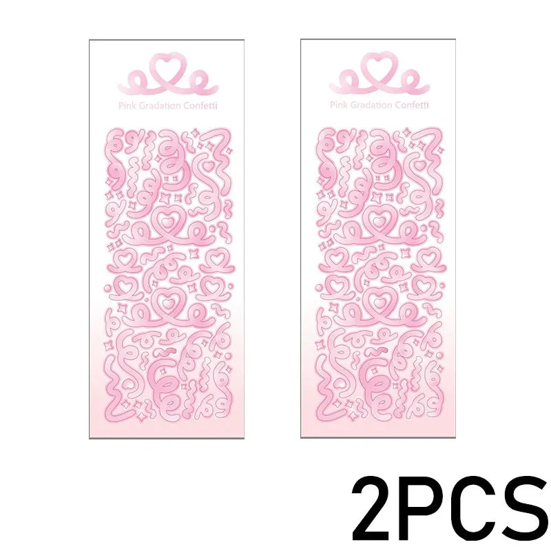 Cute Decorative Paper Stickers for Photocards and Scrapbooking | Kawaii Toploader Sticker Pack