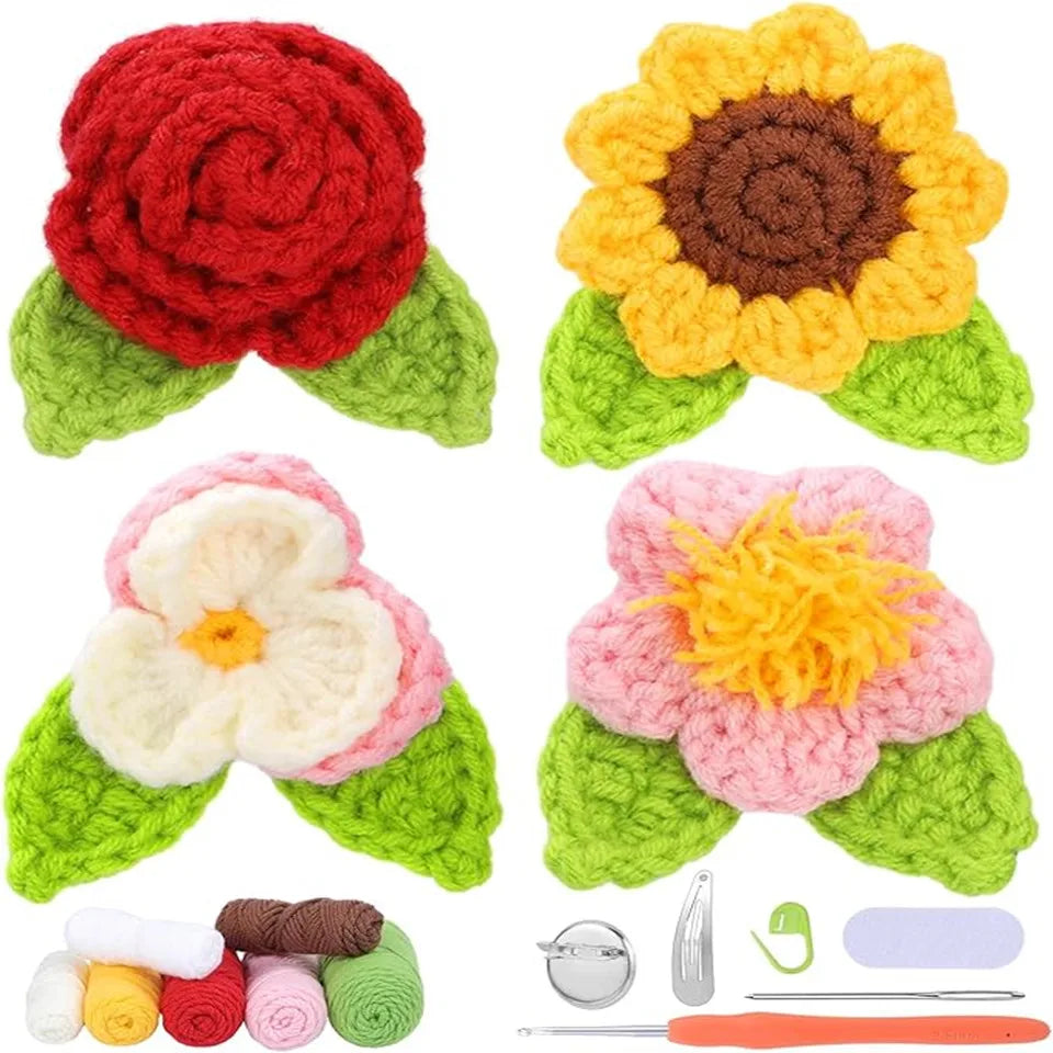 Crochet Material Kit – Beginner DIY with Video Tutorial & Supplies