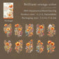 20pcs Floral Scent Vintage Flower Stickers | Creative DIY Journal Garden Label Pack
