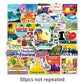 Thai Scenery Graffiti Stickers 50 Pack | Travel-Themed Decals for Laptops and Phones