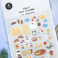 Korean Import Breakfast Stickers Set | Scrapbooking and Journaling Decor
