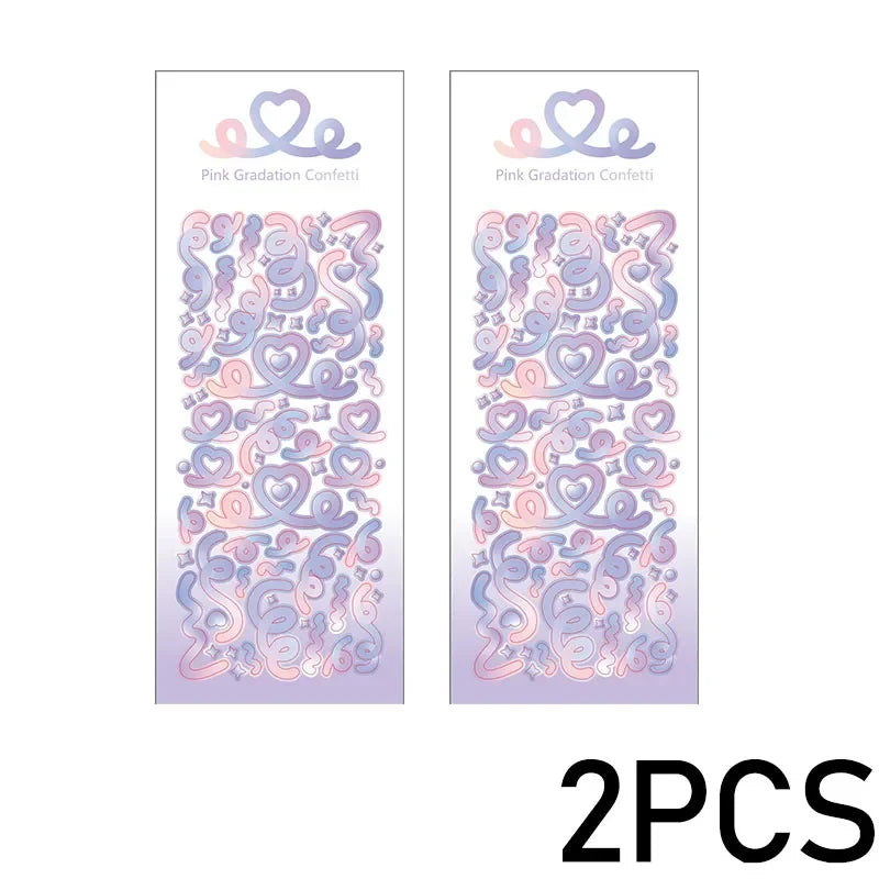 Cute Decorative Paper Stickers for Photocards and Scrapbooking | Kawaii Toploader Sticker Pack