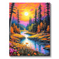 5D Diamond Painting Kit - Aurora Landscape Mosaic, Full Round Drill for DIY Home Decor
