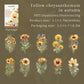 20pcs Floral Scent Vintage Flower Stickers | Creative DIY Journal Garden Label Pack