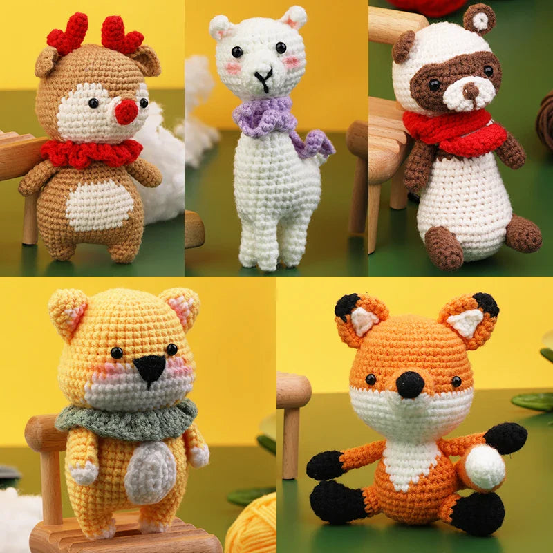 Crochet Animal Kit – Beginner DIY with Video Tutorial & Tools