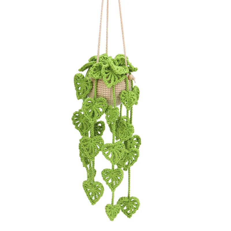 Crochet Hanging Plant Kit – DIY Hand-Knitting with Tools & Yarn