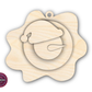 Unfinished Wood Melting Snowman with Santa Hat 5pc. Set | JGrondz | DIY Craft Cutout | 4" | 1/4" Thick