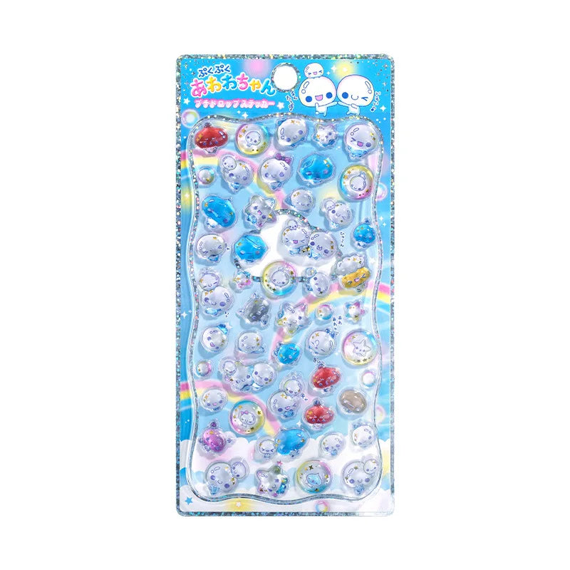 Cartoon Japanese 3D Crystal Relief Stickers | DIY Decoration for Phone, Water Cup, and Gifts