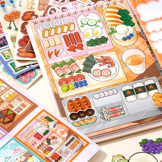 30pcs Daily Life Sticker Book | Organized Journal Supplies