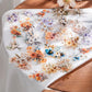 20 PET Flower Stickers for Scrapbooking | Transparent Adhesive Decorative Set