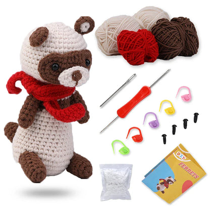 Crochet Animal Kit – Beginner DIY with Video Tutorial & Tools
