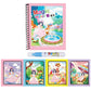 Cartoon Watercolor Painting Magic Book | Mess-Free Reusable Water Drawing Pad for Kids