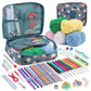 KRABALL Knitting Crochet Hook Set Home Use Sewing Tool DIY Craft Crochet Knit Markers Needles Tools Weaving Accessories With Bag