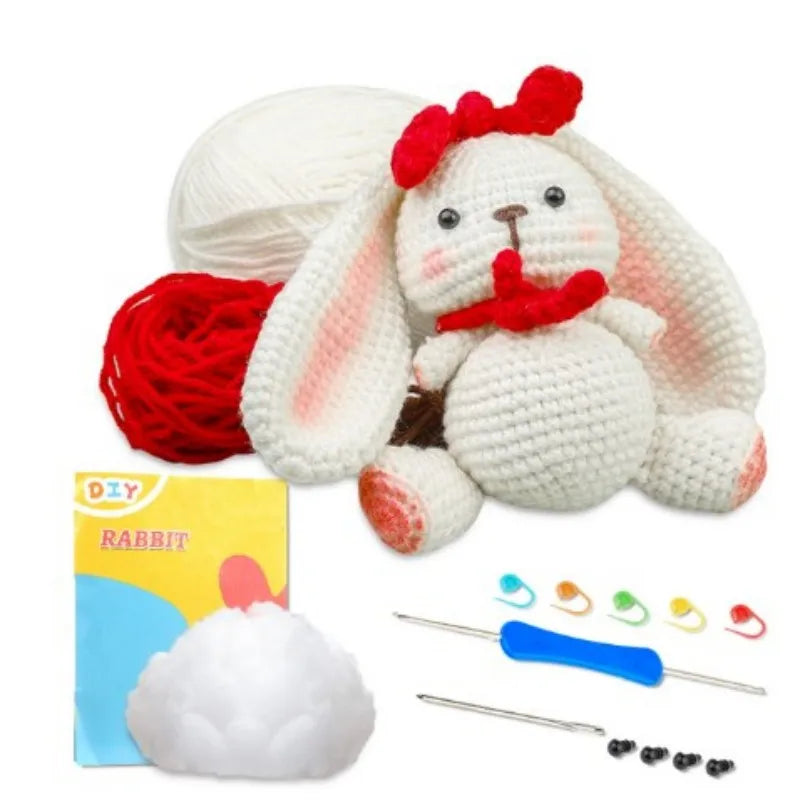 Crochet Animal Kit – Beginner DIY with Video Tutorial & Tools