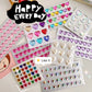 3D Crystal Heart Stickers | Sparkly Craft Decor for Scrapbooks and Journals