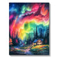 5D Diamond Painting Kit - Aurora Landscape Mosaic, Full Round Drill for DIY Home Decor