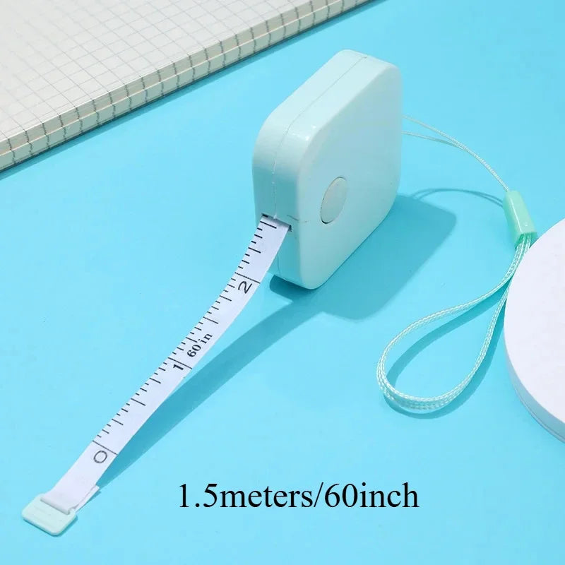 Retractable Mini Tape Measure 1.5m | Double-Sided Body Measuring Tape