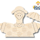 NEW Unfinished Wood Layered Holiday Geese Shelf Sitter | 8" Wide| 1/2" and 1/4" Wood | Wood Craft DIY