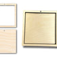 Unfinished Wood 2 Layer Square Shadowbox Shape | DIY Craft Cutout | up to 46" DIY