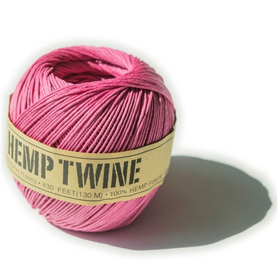 ORDER#: TWINEBALL-1MM-DYED 100% Hemp Twine, 1mm, Dyed
