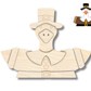 NEW Unfinished Wood Layered Holiday Geese Shelf Sitter | 8" Wide| 1/2" and 1/4" Wood | Wood Craft DIY