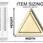 Unfinished Wood 2 Layer Triangle Shadowbox Shape | DIY Craft Cutout | up to 46" DIY