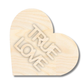 NEW Unfinished Wood Layered Conversation Heart Shelf Sitter | 6" Wide| 1/2" and 1/4" Wood | Wood Craft DIY