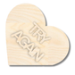 NEW Unfinished Wood Layered Conversation Heart Shelf Sitter | 6" Wide| 1/2" and 1/4" Wood | Wood Craft DIY