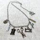 Silver Vintage Sewing Charms 8pc Set