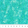 Turquoise Scattered Triangle Celebration Cotton 44/45 Fabric Per Yard
