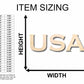USA Block Letters Craft Unfinished Wood Cutout Font DIY handmade Gift