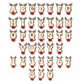 Unfinished Wood Layered Letter and Number Reindeer Ornaments | A-Z | 0-9 | 3 Piece | 6" Tall | 1/8" Wood | Wood Craft DIY