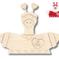 NEW Unfinished Wood Layered Holiday Geese Shelf Sitter | 8" Wide| 1/2" and 1/4" Wood | Wood Craft DIY