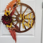 Unfinished Wood Wagon Wheel Shape | Rustic Farmhouse | DIY Craft Cutout | Up to 24"