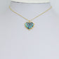Abalone Mother of Pearl Spike Heart charm For Necklace Bracelet Jewelry Making Supply, Sku#WL24