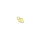 Colorful Gold Pearl Heart Pendant charm, Sku#WL26