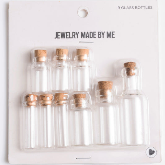 Clear Glass Bottle 9pc