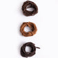 Tan, Brown and Dark Brown Sueded Cording, 12yd
