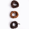 Tan, Brown and Dark Brown Sueded Cording, 12yd