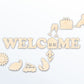 Unfinished Wood Interchangeable Welcome Craft Set - up to 60" DIY