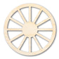 Unfinished Wood Wagon Wheel Shape | Rustic Farmhouse | DIY Craft Cutout | Up to 24"