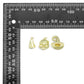 Gold Ghost Skull Witch Hat Charm, Halloween Charm, Sku#Y1067