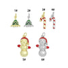 Christmas Tree, Candy Cane , Snowman Charm Pendant, Sku#Y1068