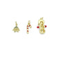 Christmas Tree, Candy Cane , Snowman Charm Pendant, Sku#Y1068