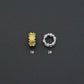 Gold Silver Flower big hole spacer beads, Sku#Y1070