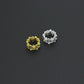 Gold Silver Flower big hole spacer beads, Sku#Y1070