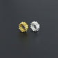 Gold Silver Flower big hole spacer beads, Sku#Y1070