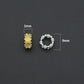 Gold Silver Flower big hole spacer beads, Sku#Y1070