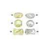 Gold Silver Oval Barrel Hourglass Shape Space Beads Charm Pendant, Sku#Y1073