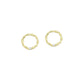 Hammered Closed Round Ring with CZ on, Close Ring for necklace bracelet Making, Sku#ZX234